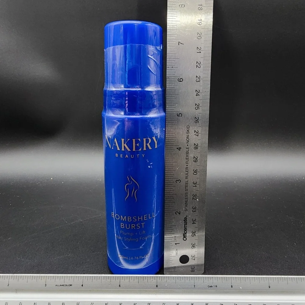 Nakery 6.76oz Blue Bombshell Burst Plump Lift Hair Styling Foam Vol. Mousse